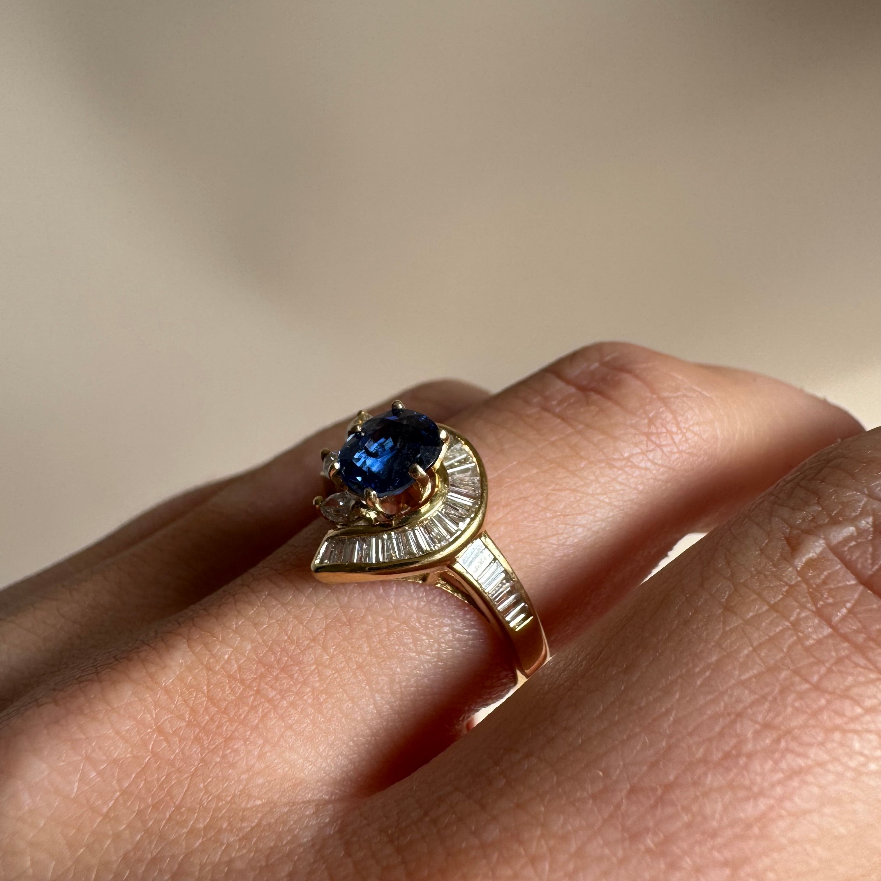 Retro Sapphire Ring