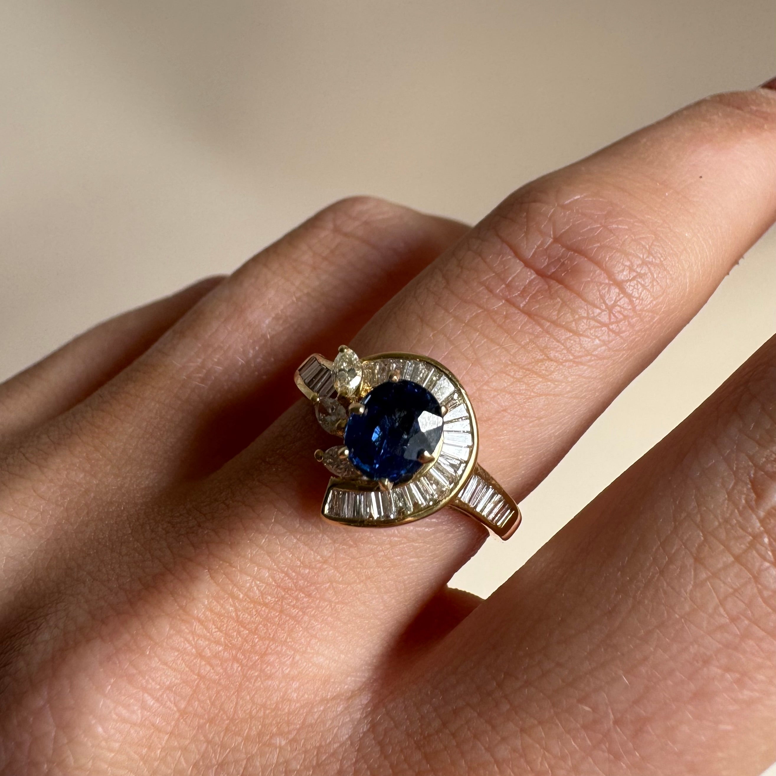 Retro Sapphire Ring