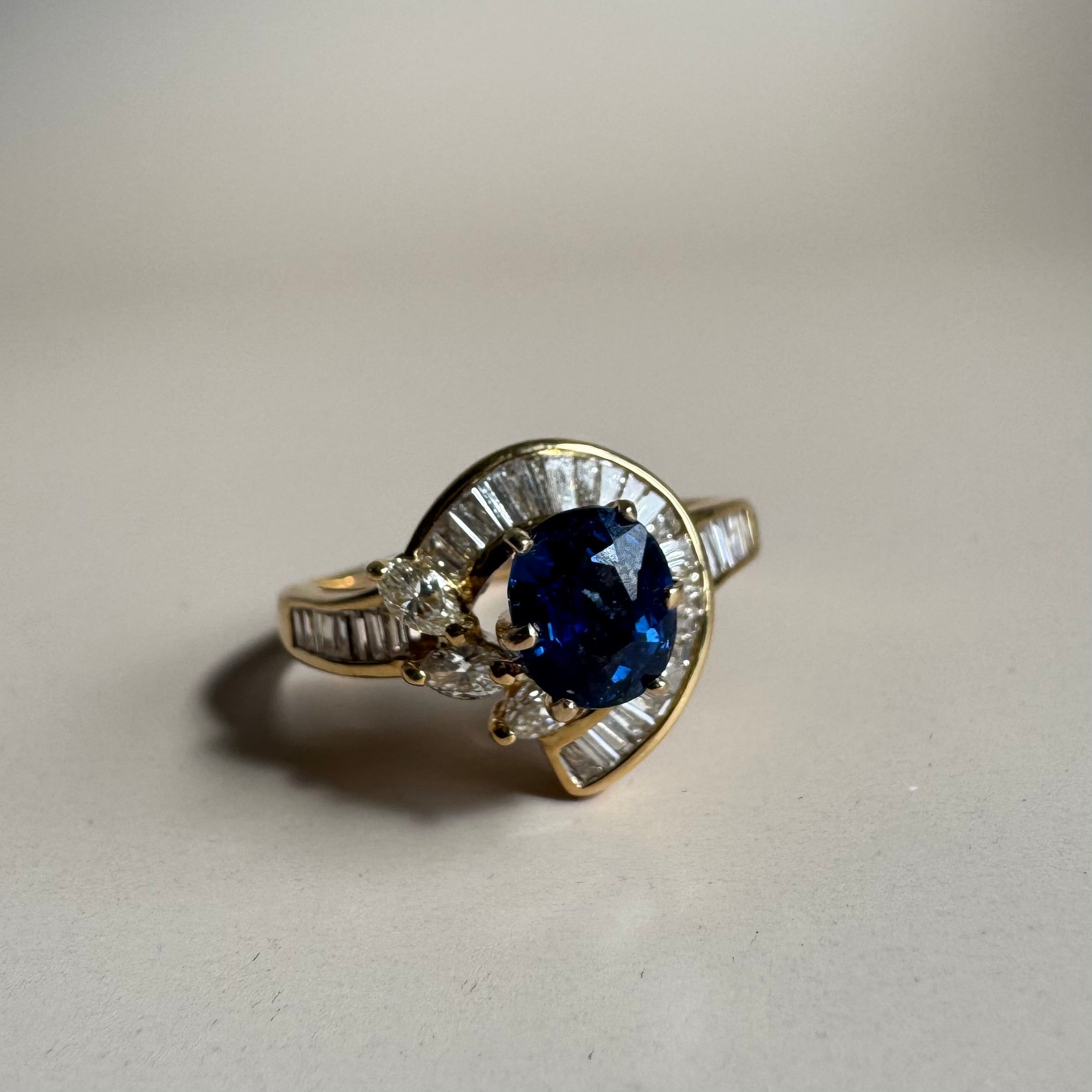 Retro Sapphire Ring