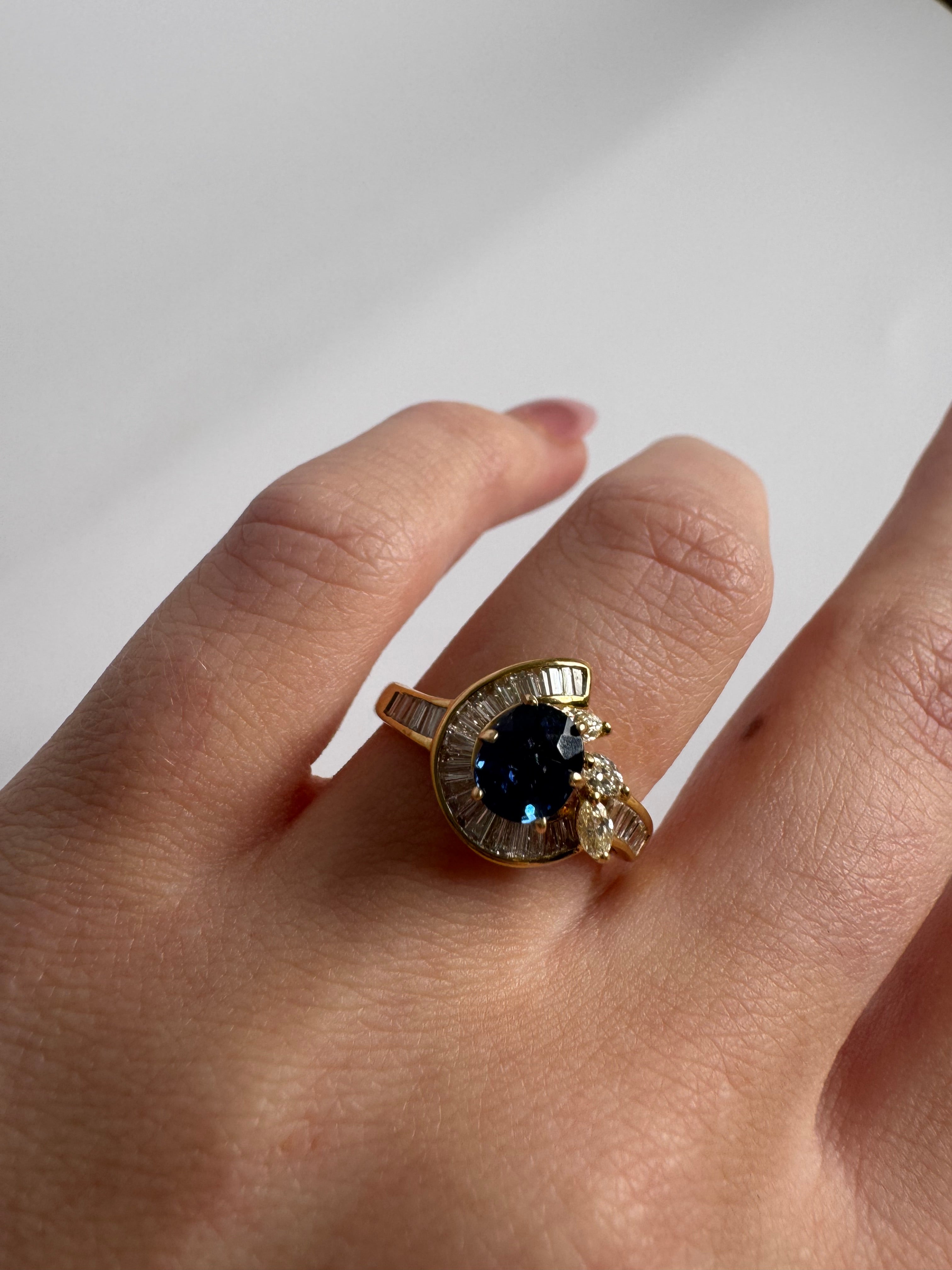 Retro Sapphire Ring