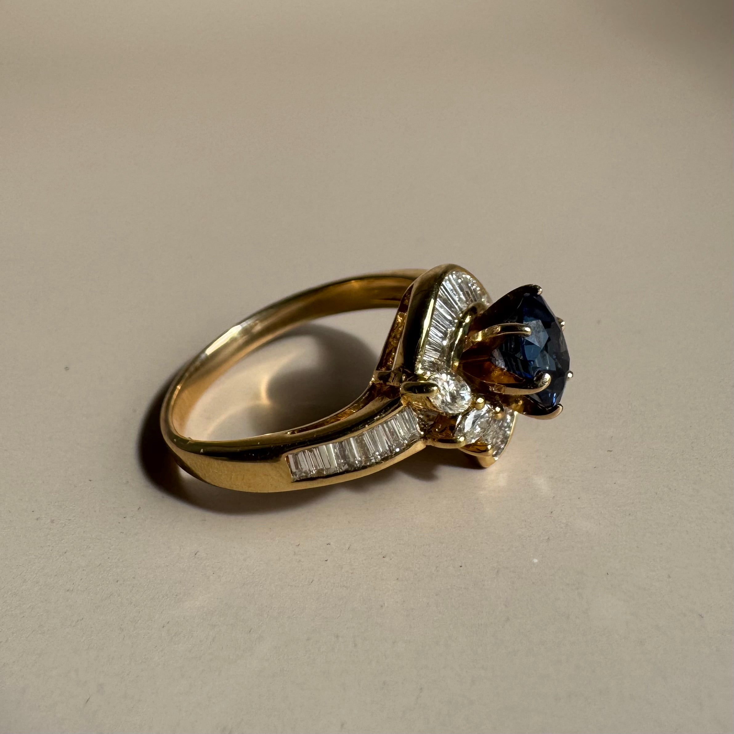 Retro Sapphire Ring